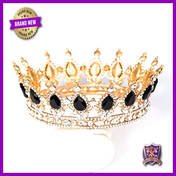 Rhinestone Wedding Crown Tiara Headband for Parties Proms Costume main image 5